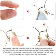 Load image into Gallery viewer, 20 PCS Glasses Nose Strip Soft EVA Sponge Nose Mat Comfortable No Pressure Mark Does Not Remove Makeup Anti-Height Eye Frame Nose