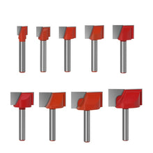 Load image into Gallery viewer, 9 In1 6 Handle Bottom Cleaning Knife Woodworking Slotting Milling Cutter CNC Engraving Machine Tool, 9 In1