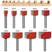 Load image into Gallery viewer, 9 In1 6 Handle Bottom Cleaning Knife Woodworking Slotting Milling Cutter CNC Engraving Machine Tool, 9 In1