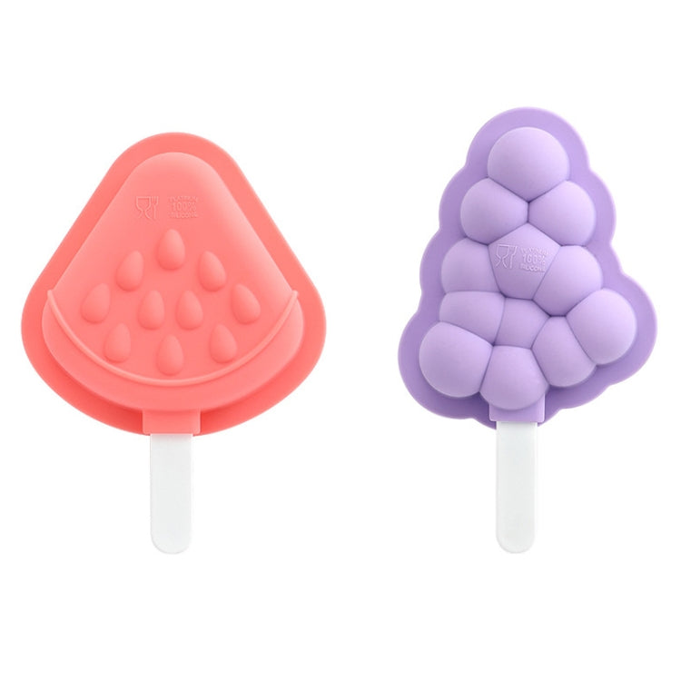 Household Silicone Popsicle Ice Cream Mold With Lid, Grape, Strawberry, Flying Saucer, Rocket, Strawberry + Grape, Flying Saucer + Rocket