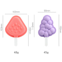 Load image into Gallery viewer, Household Silicone Popsicle Ice Cream Mold With Lid, Grape, Strawberry, Flying Saucer, Rocket, Strawberry + Grape, Flying Saucer + Rocket