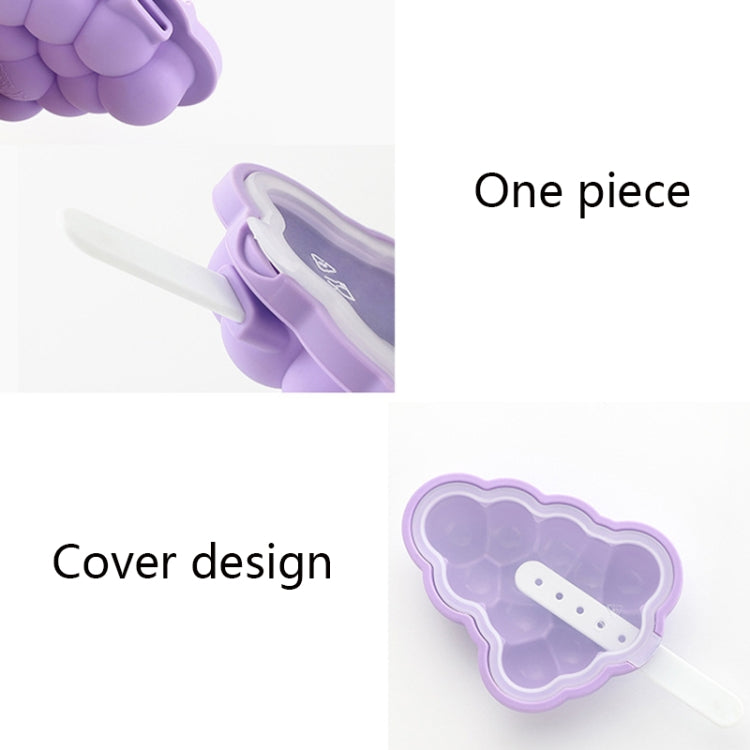 Household Silicone Popsicle Ice Cream Mold With Lid, Grape, Strawberry, Flying Saucer, Rocket, Strawberry + Grape, Flying Saucer + Rocket