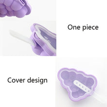 Load image into Gallery viewer, Household Silicone Popsicle Ice Cream Mold With Lid, Grape, Strawberry, Flying Saucer, Rocket, Strawberry + Grape, Flying Saucer + Rocket