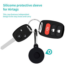 Load image into Gallery viewer, 4pcs Round Shape Shockproof Anti-scratch Silicone Protective Case with Carabiner for Airtag 2nd Gen / AirTag 1st Gen