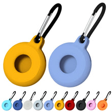Load image into Gallery viewer, 4pcs Round Shape Shockproof Anti-scratch Silicone Protective Case with Carabiner for Airtag 2nd Gen / AirTag 1st Gen