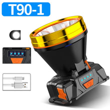 Load image into Gallery viewer, LED Night Fishing Charge Head Light Outdoor Camping Fishing Miner Light Searchlight Head-Mounted Flashlight With Charge Display, 32 Lamp Beads White Light, 32 Lamp Beads Yellow Light, 40 Lamp Beads White Light, 40 Lamp Beads Yellow Light