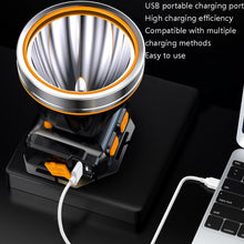 Load image into Gallery viewer, LED Night Fishing Charge Head Light Outdoor Camping Fishing Miner Light Searchlight Head-Mounted Flashlight With Charge Display, 32 Lamp Beads White Light, 32 Lamp Beads Yellow Light, 40 Lamp Beads White Light, 40 Lamp Beads Yellow Light
