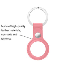 Load image into Gallery viewer, Anti-scratch Top-layer Cowhide Leather Protective Cover with Hanging Buckle for AirTag 2nd Gen / AirTag 1st Gen