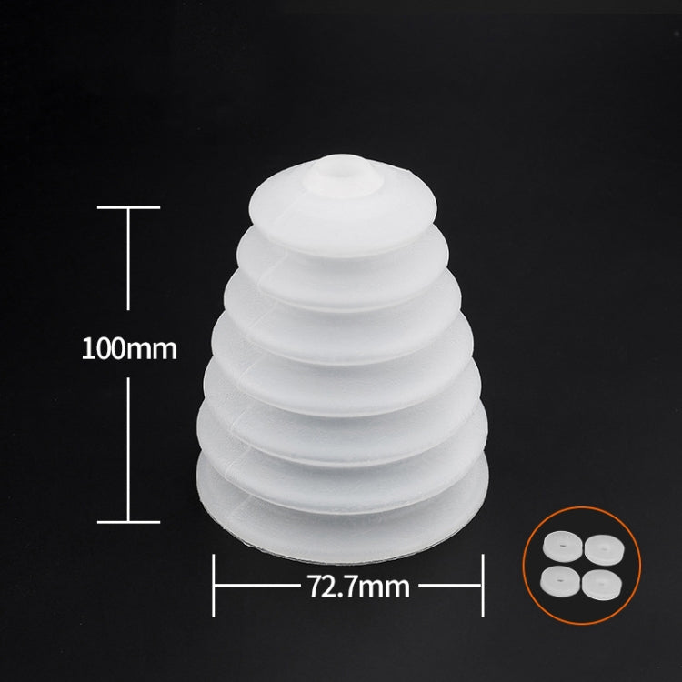 2 PCS Electric Hammer Dust Cover Dust Collection Bowl Impact Drill Accessories, Dust Cover(White), Dust Cover(Black)