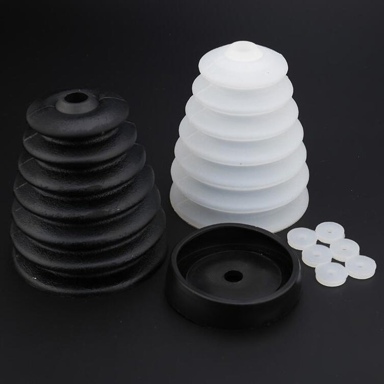 2 PCS Electric Hammer Dust Cover Dust Collection Bowl Impact Drill Accessories, Dust Cover(White), Dust Cover(Black)