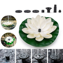 Load image into Gallery viewer, Solar Fountain Floating Views Garden Pool Water Scene, Lotus Leaf Flower Style,Color Random Deilvery, Lotus Leaf Flower Solar Fountain