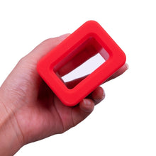 Load image into Gallery viewer, Safety Belt Holder Silicone Buckle Protective Cover, Red, Black, Blue
