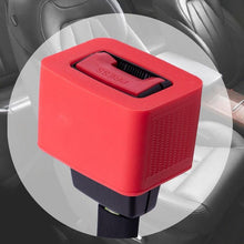Load image into Gallery viewer, Safety Belt Holder Silicone Buckle Protective Cover, Red, Black, Blue