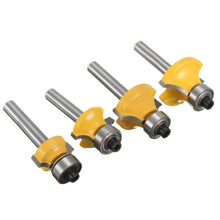 Load image into Gallery viewer, 4 PCS/Set 1/4 Handle Alloy Fillet Knife Woodworking Trimming Machine Bit, 4 PCS/Set 1/4 Handle