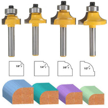 Load image into Gallery viewer, 4 PCS/Set 1/4 Handle Alloy Fillet Knife Woodworking Trimming Machine Bit, 4 PCS/Set 1/4 Handle