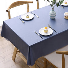 Load image into Gallery viewer, Solid Color PVC Waterproof Oil-Proof And Scald-Proof Disposable Tablecloth, 140x140cm, 140x180cm, 140x220cm