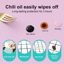 Load image into Gallery viewer, Solid Color PVC Waterproof Oil-Proof And Scald-Proof Disposable Tablecloth, 140x140cm, 140x180cm, 140x220cm
