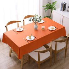 Load image into Gallery viewer, Solid Color PVC Waterproof Oil-Proof And Scald-Proof Disposable Tablecloth, 140x140cm, 140x180cm, 140x220cm
