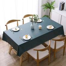 Load image into Gallery viewer, Solid Color PVC Waterproof Oil-Proof And Scald-Proof Disposable Tablecloth, 140x140cm, 140x180cm, 140x220cm