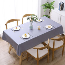 Load image into Gallery viewer, Solid Color PVC Waterproof Oil-Proof And Scald-Proof Disposable Tablecloth, 140x140cm, 140x180cm, 140x220cm