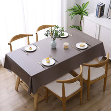 Load image into Gallery viewer, Solid Color PVC Waterproof Oil-Proof And Scald-Proof Disposable Tablecloth, 140x140cm, 140x180cm, 140x220cm