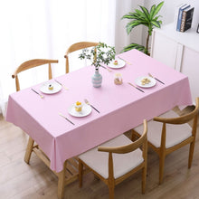 Load image into Gallery viewer, Solid Color PVC Waterproof Oil-Proof And Scald-Proof Disposable Tablecloth, 140x140cm, 140x180cm, 140x220cm