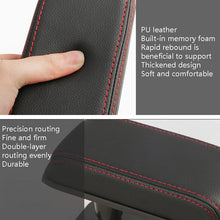 Load image into Gallery viewer, Car Arm Handle Seat Left Hand Elbow Tray Universal Leather Increasing Pad Central Armrest Box, Black+Black line, Beige, Brown, Gray, Black+White Line, Black+Red Line