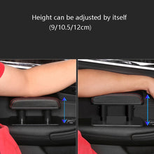 Load image into Gallery viewer, Car Arm Handle Seat Left Hand Elbow Tray Universal Leather Increasing Pad Central Armrest Box, Black+Black line, Beige, Brown, Gray, Black+White Line, Black+Red Line