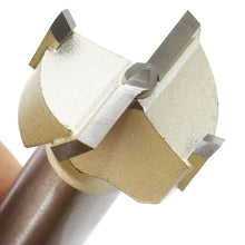Load image into Gallery viewer, Woodworking Drill Bit Hole Opener Round Lengthened Wooden Door Drill, 15mm, 16mm, 18mm, 20mm, 22mm, 25mm, 28mm, 30mm, 32mm, 35mm, 38mm, 40mm, 45mm, 48mm, 50mm, 53mm, 55mm, 60mm