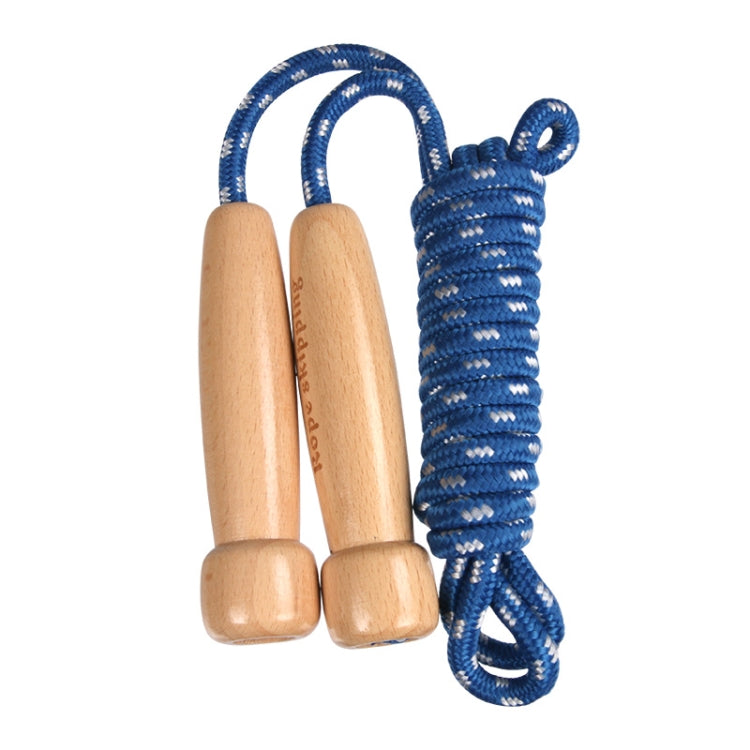 Wooden Children Skipping Rope Kindergarten Pupils Beginners Adjustable Skipping Rope, Length: 2.7m