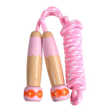 Load image into Gallery viewer, Wooden Children Skipping Rope Kindergarten Pupils Beginners Adjustable Skipping Rope, Length: 2.7m