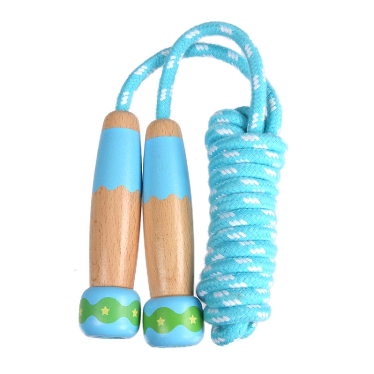 Wooden Children Skipping Rope Kindergarten Pupils Beginners Adjustable Skipping Rope, Length: 2.7m