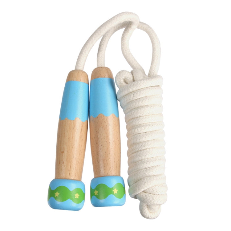 Wooden Children Skipping Rope Kindergarten Pupils Beginners Adjustable Skipping Rope, Length: 2.7m