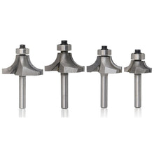 Load image into Gallery viewer, 4 PCS/Set Round Corner Woodworking Cutter Trimming Machine Alloy Cutter Head, 4 PCS/Set Alloy Cutter Head