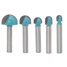 6 Shank Lace Round Cutter Woodworking Relief Milling Cutter, 5 PCS/Set 6-18mm, 4 PCS/Set 16-32mm
