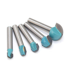 Load image into Gallery viewer, 6 Shank Lace Round Cutter Woodworking Relief Milling Cutter, 5 PCS/Set 6-18mm, 4 PCS/Set 16-32mm