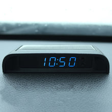 Load image into Gallery viewer, Solar Night Light Car Clock Automotive Electronic Clock Temperature, Time+Date+Week+Temperature