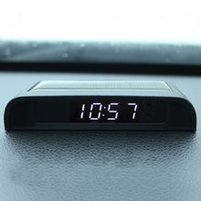 Load image into Gallery viewer, Solar Night Light Car Clock Automotive Electronic Clock Temperature, Time+Date+Week+Temperature