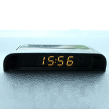 Load image into Gallery viewer, Solar Night Light Car Clock Automotive Electronic Clock Temperature, Time+Date+Week+Temperature