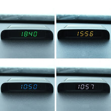 Load image into Gallery viewer, Solar Night Light Car Clock Automotive Electronic Clock Temperature, Time+Date+Week+Temperature