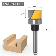 Load image into Gallery viewer, Copy Type Clear Bottom Woodworking Milling Cutter Trimming Machine Slotting Cutter, 1/4x3/4x11.9mm, 6x3/4x11.9mm