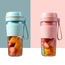 Load image into Gallery viewer, FS1300 Mini Juicer Home Portable Cooking Machine Student Juice Cup Juicer, Gem Blue Double Blade, Cherry Blossom Double Blade, Gem Blue Four Blade, Cherry Blossom Four  Blade