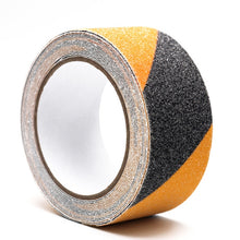 Load image into Gallery viewer, Sands Anti-Slip Tape Ground Sticking Line Wear-Resistant Stair Step Warning Tape, Black 2.5cm x 5m, Black Yellow 2.5cm x 5m, Black 5cm x 5m, Black Yellow 5cm x 5m