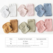 Load image into Gallery viewer, Summer Children Knee Pads Baby Floor Socks Baby Non-Slip Crawling Sports Protection Suit, S 0-1 Years Old, M 1-3 Years Old