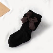 Load image into Gallery viewer, Spring And Autumn Girl Tights Bow Baby Knit Pantyhose Size:, S 0-1 Years Old, M 1-2 Years Old, L 2-4 Years Old