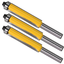 Load image into Gallery viewer, 8-Handle Extended Trimming Cutter With Bearing Woodworking Line Milling Cutter, Specification:, 8x1/2x50.8mm, 8x1/2x63.5mm, 8x1/2x76.2mm, 3 PCS/Set