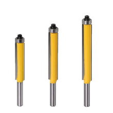 Load image into Gallery viewer, 8-Handle Extended Trimming Cutter With Bearing Woodworking Line Milling Cutter, Specification:, 8x1/2x50.8mm, 8x1/2x63.5mm, 8x1/2x76.2mm, 3 PCS/Set
