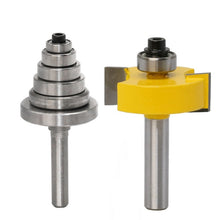 Load image into Gallery viewer, 7 Bearing Slot Cutters 8 Handle Adjustable Woodworking Milling Cutters, 7 Bearing Slot Cutters