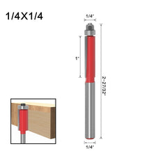 Load image into Gallery viewer, Woodworking Engraving Milling Cutter Trimming Machine Alloy Cutter Head, Model: 6mm Handle 4PCS/Set, 1/4x1/4mm, 1/4x5/16mm, 1/4x3/8mm, 1/4x1/2mm, 1/4mm Handle 4PCS/Set, 6x1/4mm, 6x5/16mm, 6x3/8mm, 6x1/2mm, 6mm Handle 4PCS/Set