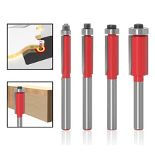 Load image into Gallery viewer, Woodworking Engraving Milling Cutter Trimming Machine Alloy Cutter Head, Model: 6mm Handle 4PCS/Set, 1/4x1/4mm, 1/4x5/16mm, 1/4x3/8mm, 1/4x1/2mm, 1/4mm Handle 4PCS/Set, 6x1/4mm, 6x5/16mm, 6x3/8mm, 6x1/2mm, 6mm Handle 4PCS/Set